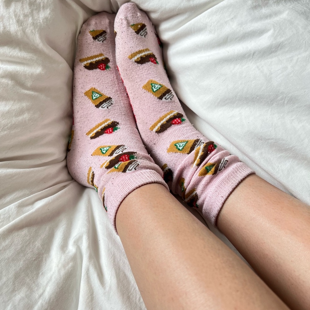 Guess Pink Dessert Pattern Socks - image 6